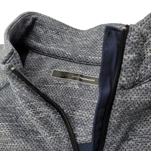 Greg Norman Blue/Gray 1/4 Zip Pullover Size XL - Picture 2 of 4